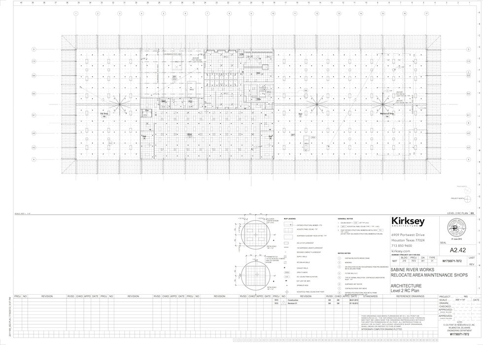 dupont maintenance building drawing set : gregg kalba aia portfolio