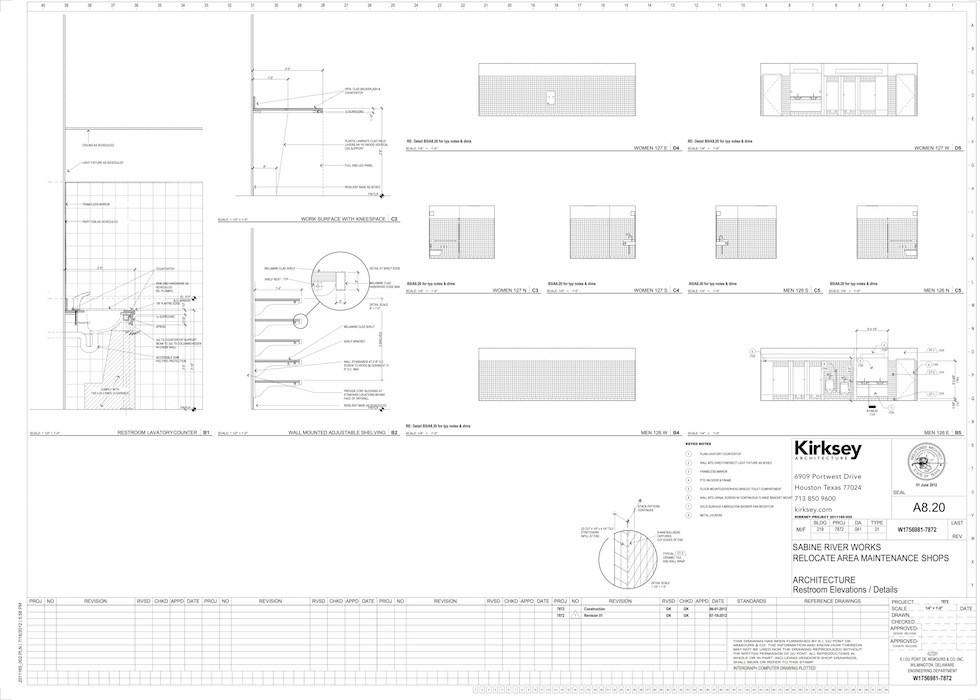 dupont maintenance building drawing set : gregg kalba aia portfolio